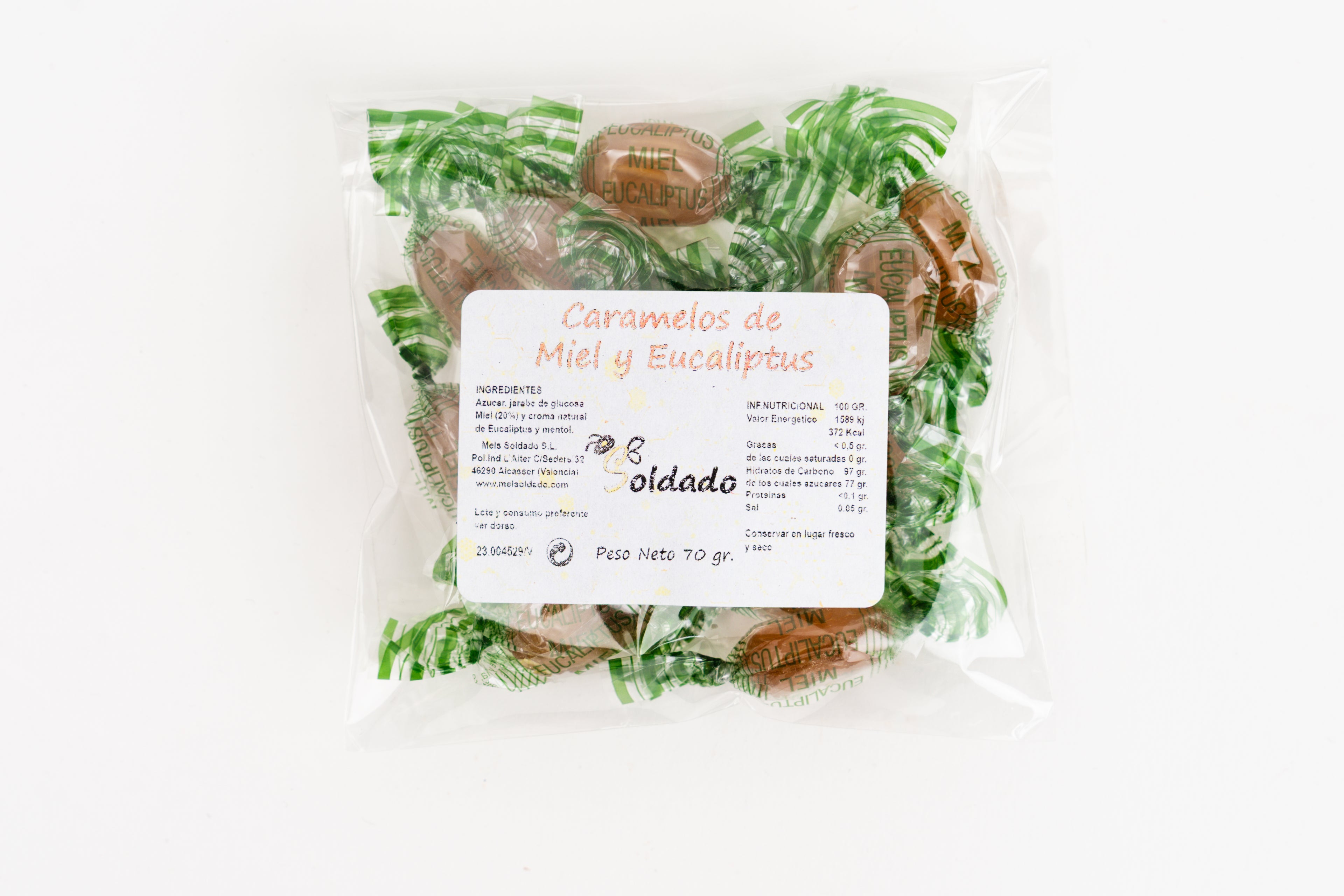 Caramelos Miel y Eucaliptus
